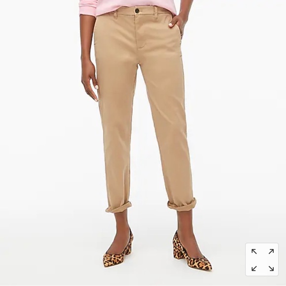 Jcrew Olive Green Girlfriend Chino 